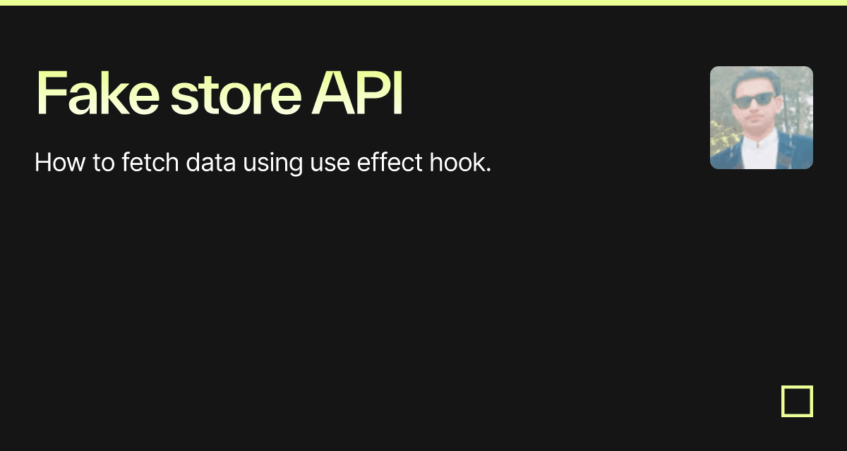 Fake store API Codesandbox