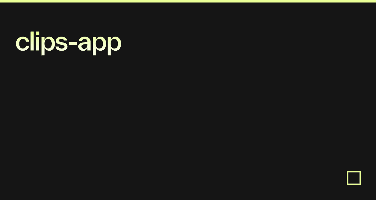 clipsapp Codesandbox