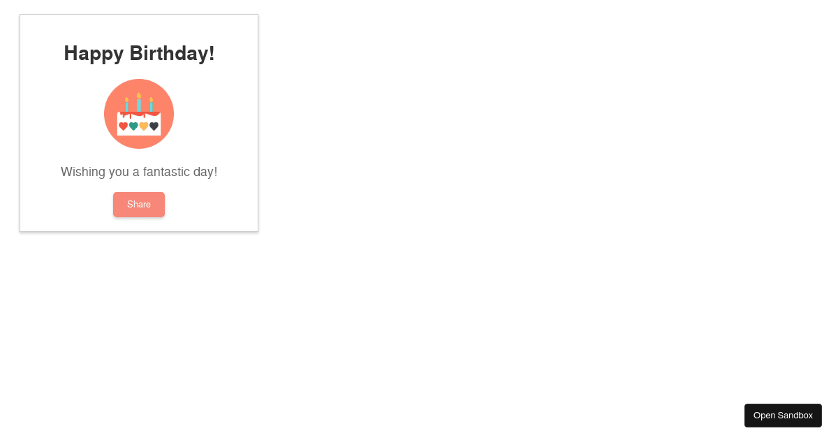 greetingcard Codesandbox