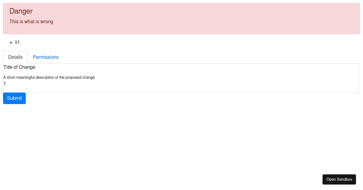 reactbootstrap form Codesandbox
