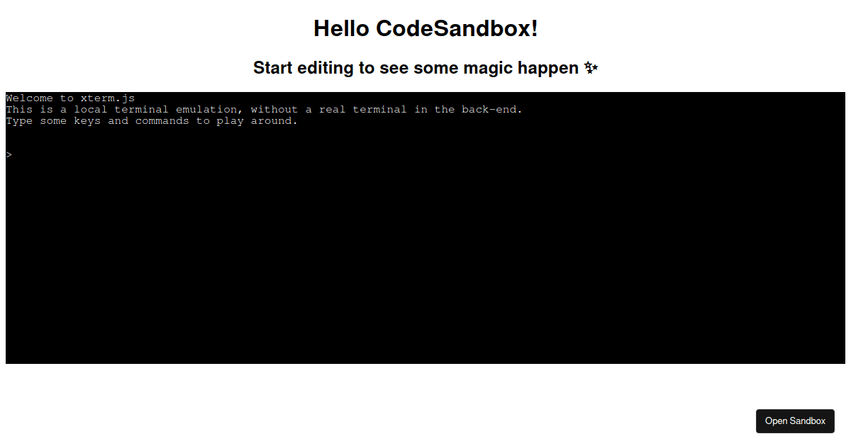 simplextermforked Codesandbox