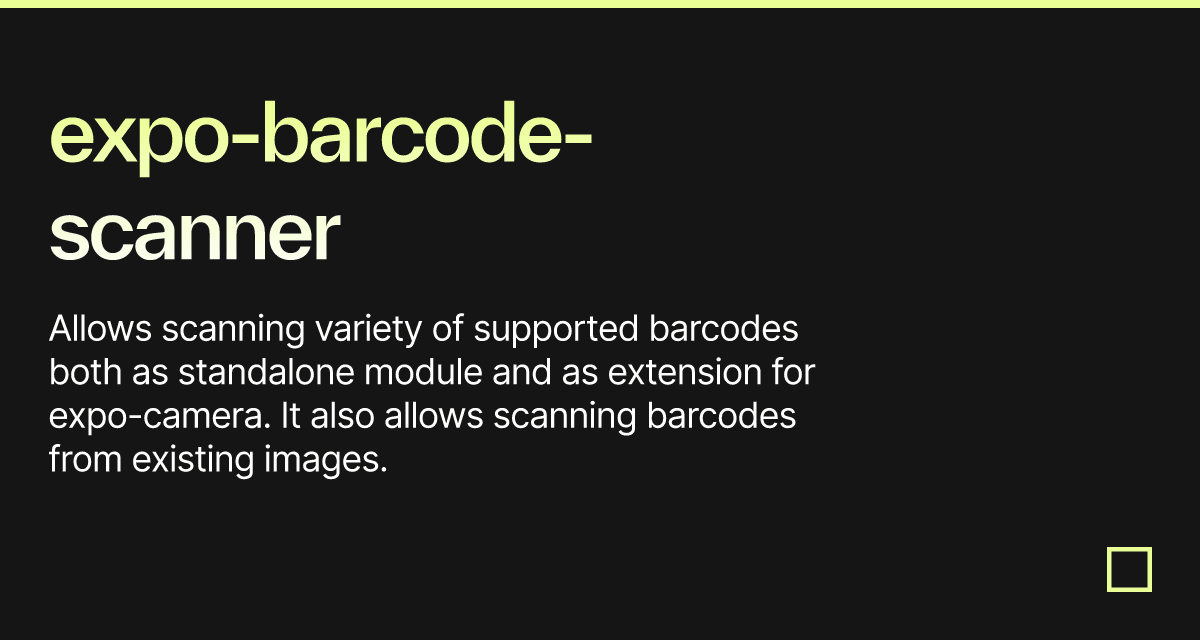 expobarcodescanner Codesandbox