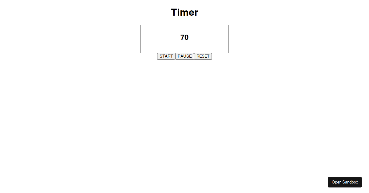 jchy/ReactTimerUsingCustomHooks Codesandbox