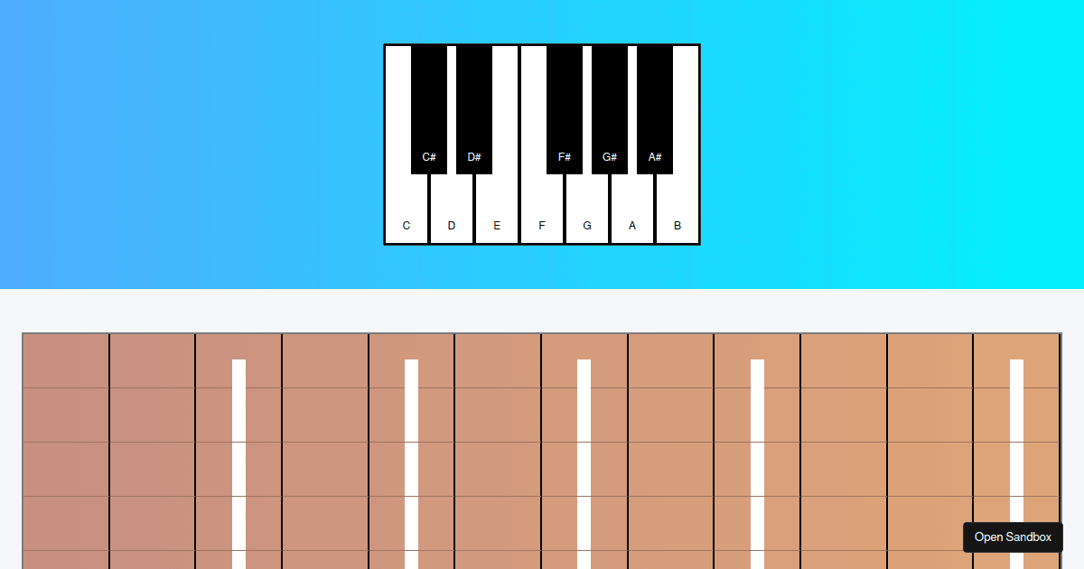 Piano to Guitar Note Converter Codesandbox