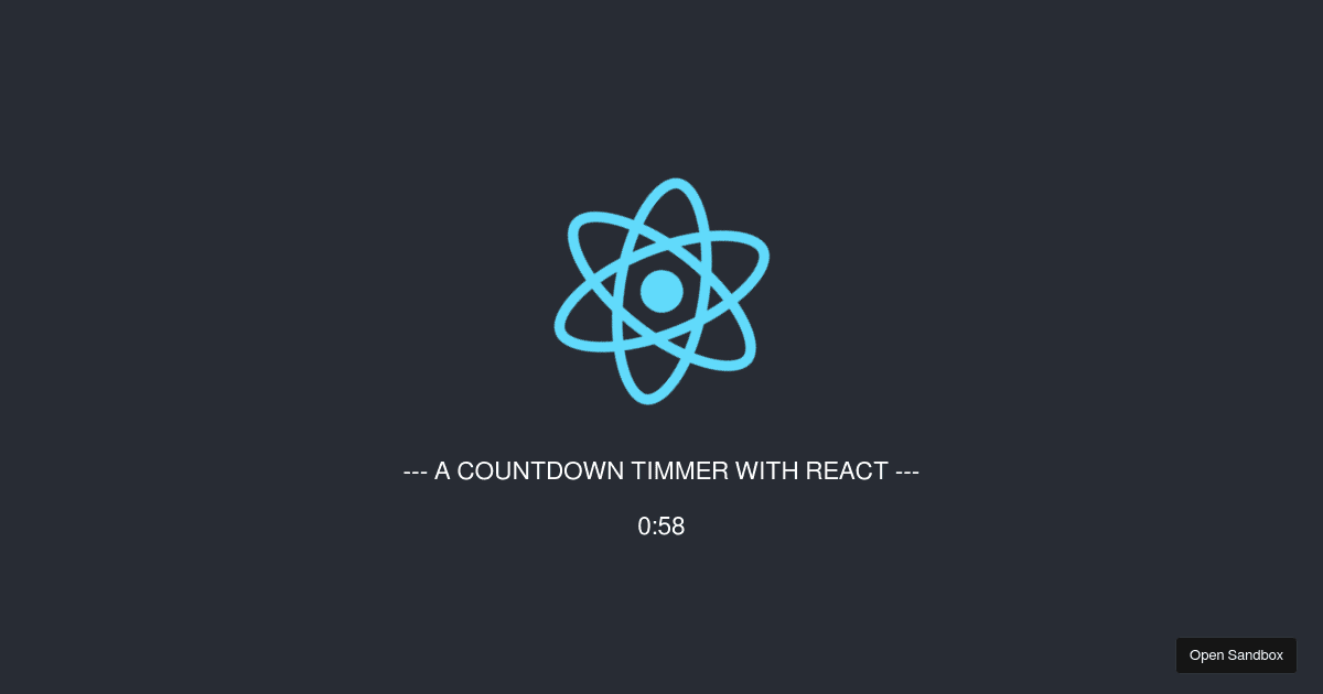 haryphamdev/simplereactcountdowntimer Codesandbox