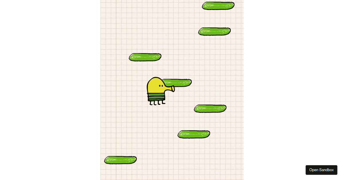 doodlejump Codesandbox