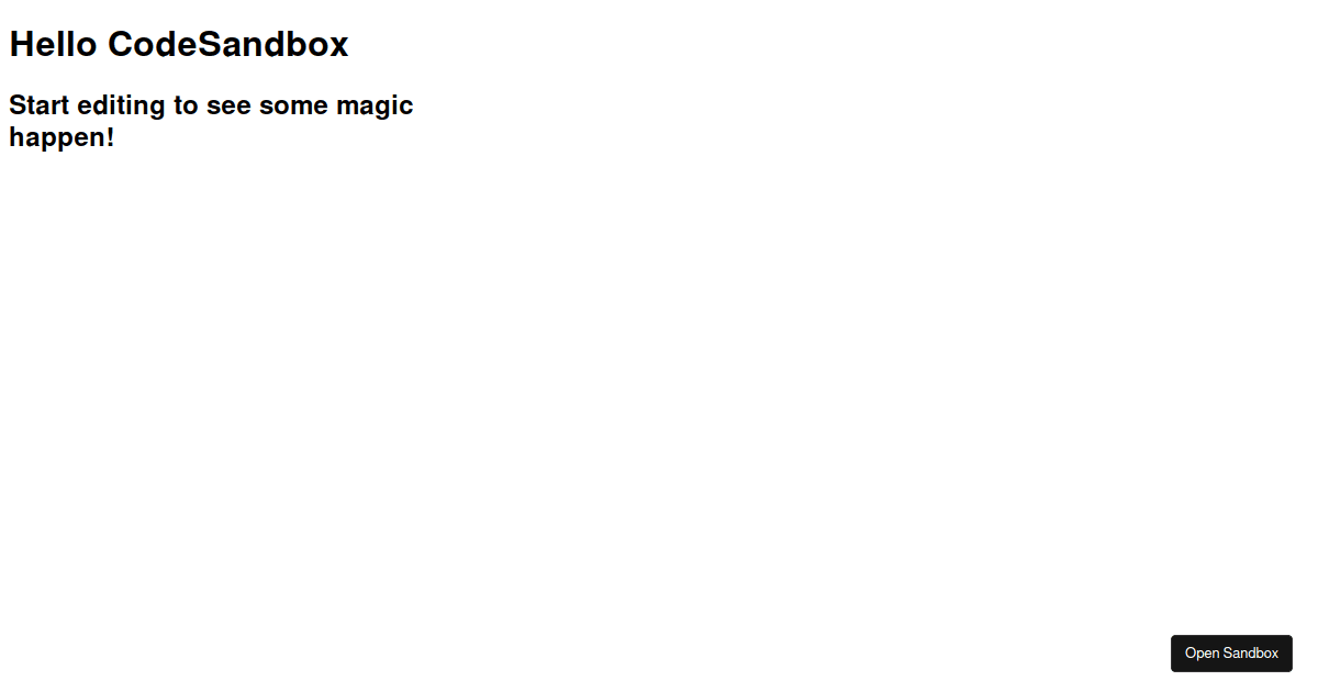 reactjssts (forked) Codesandbox