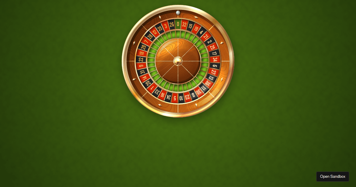 Roulette Wheel Codesandbox