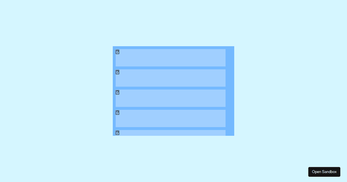css scrollbar Codesandbox