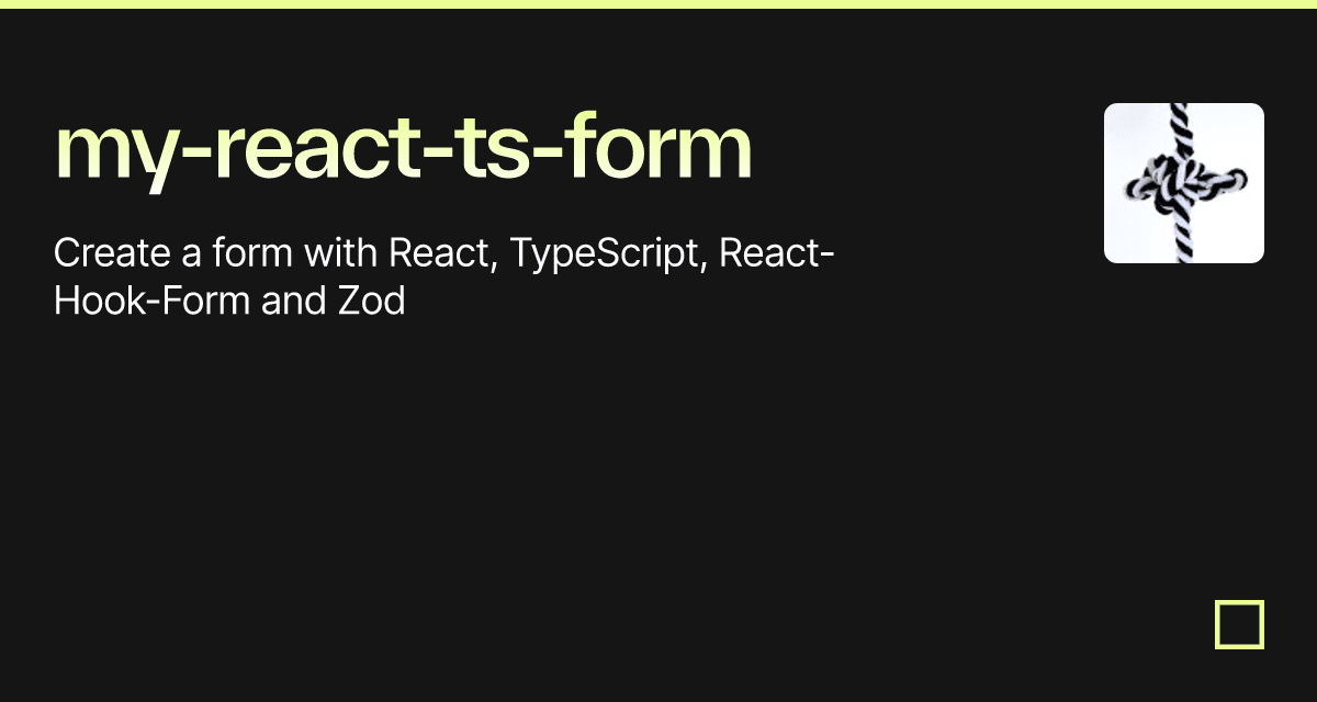 myreacttsform Codesandbox