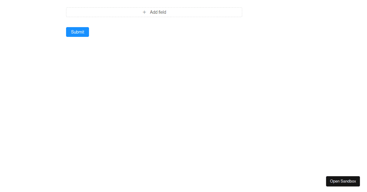 Antd Form Dynamic Fields Codesandbox
