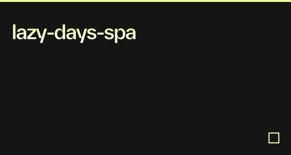 lazydaysspa Codesandbox