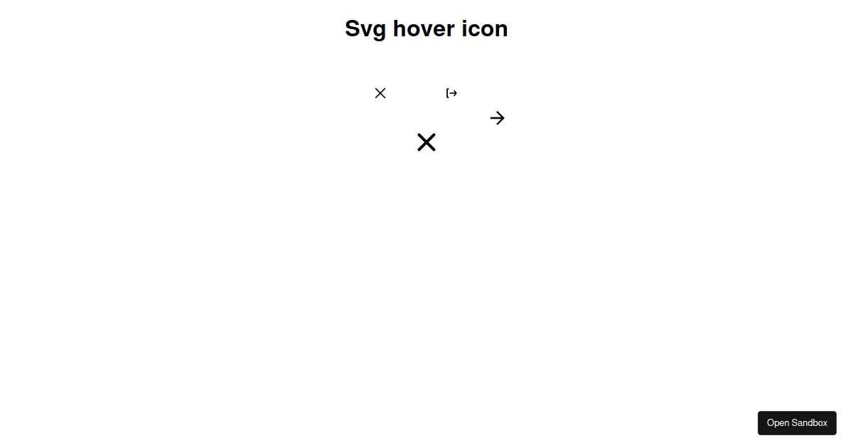 Svg hover change color Codesandbox