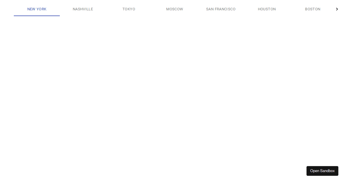 Material UI Centered Scrollable Tabs Codesandbox