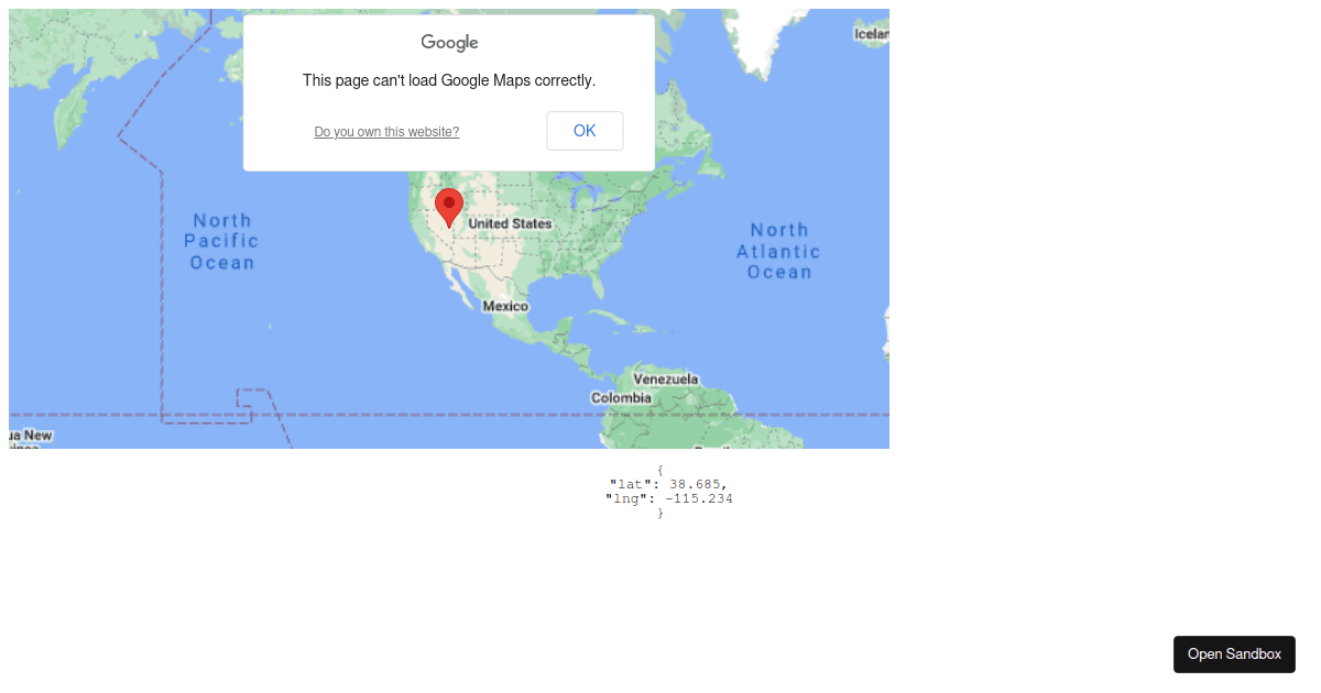 googlemapsmarkerexample Codesandbox