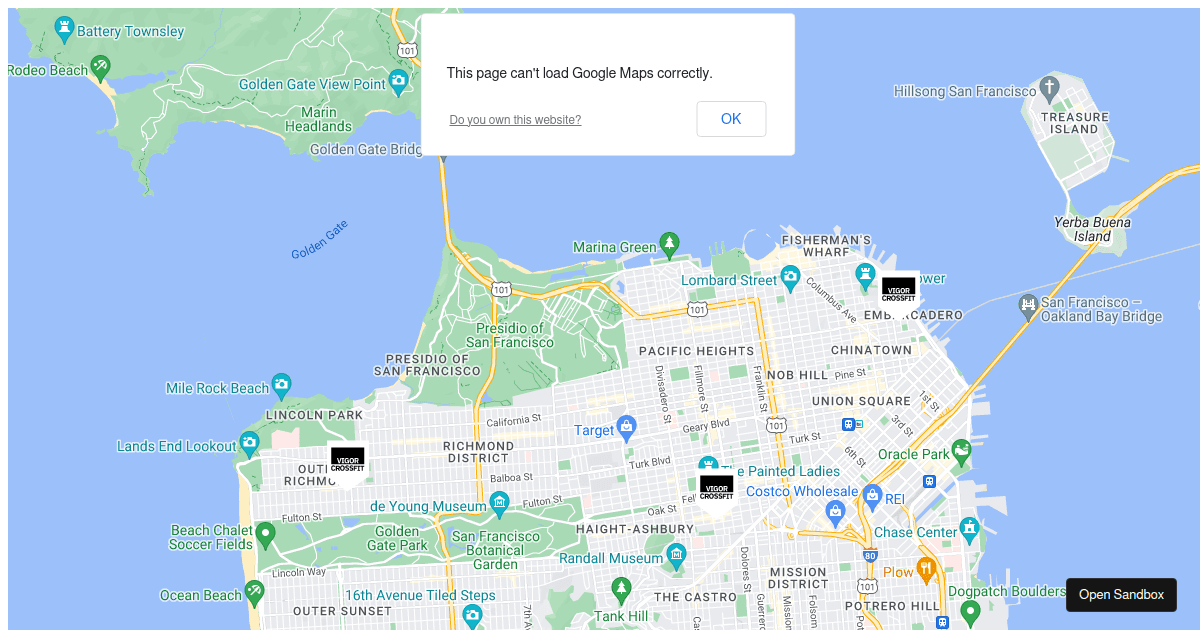 Google Maps Custom Marker (forked) Codesandbox