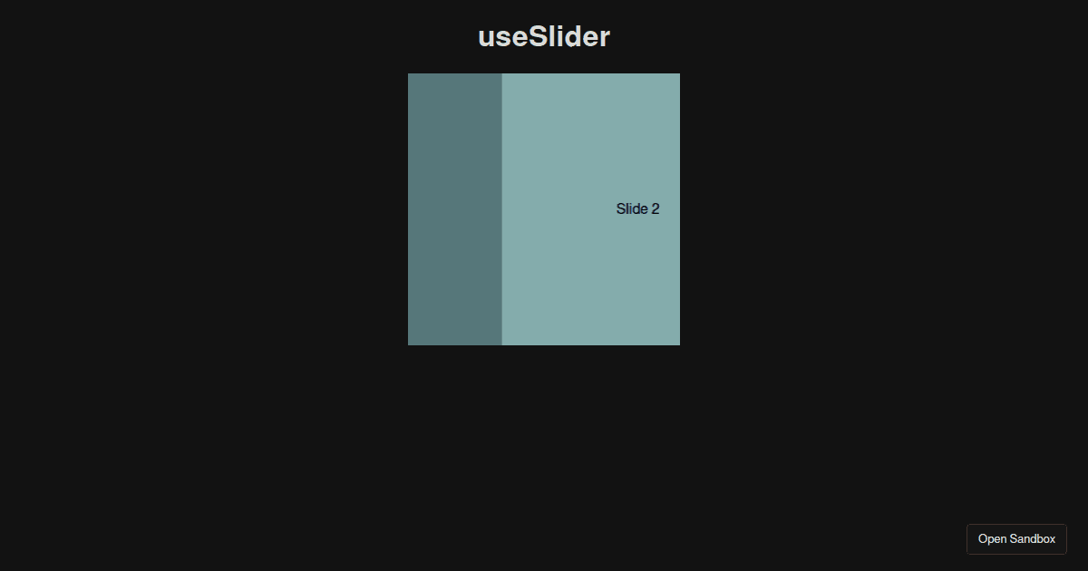 Simple React Hooks Interval Slider Codesandbox