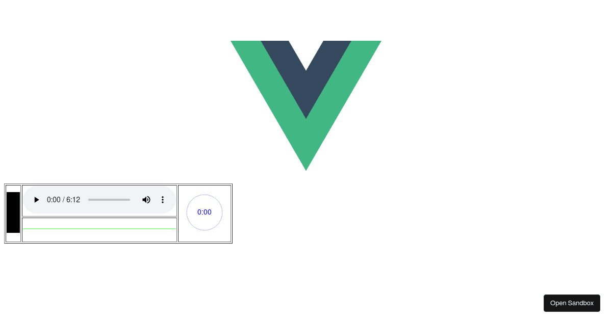 vueaudiovisual test (forked) Codesandbox