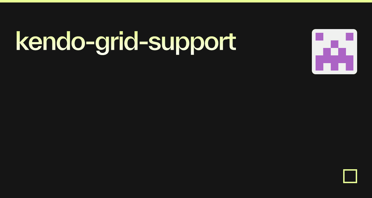 kendogridsupport Codesandbox