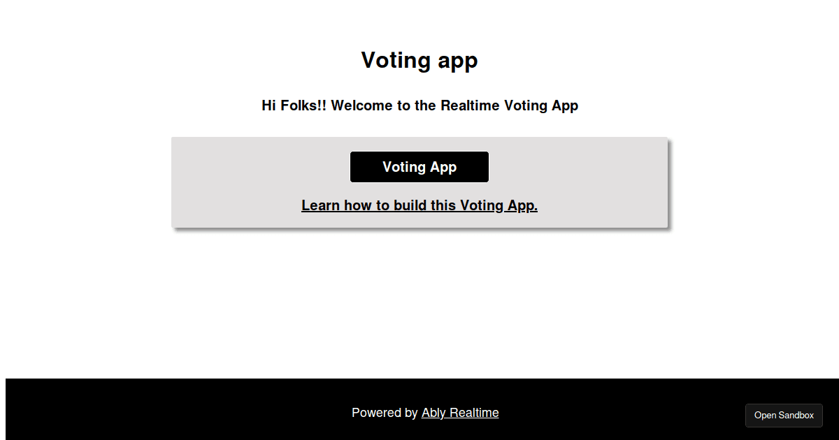 realtimevotingreactjs Codesandbox