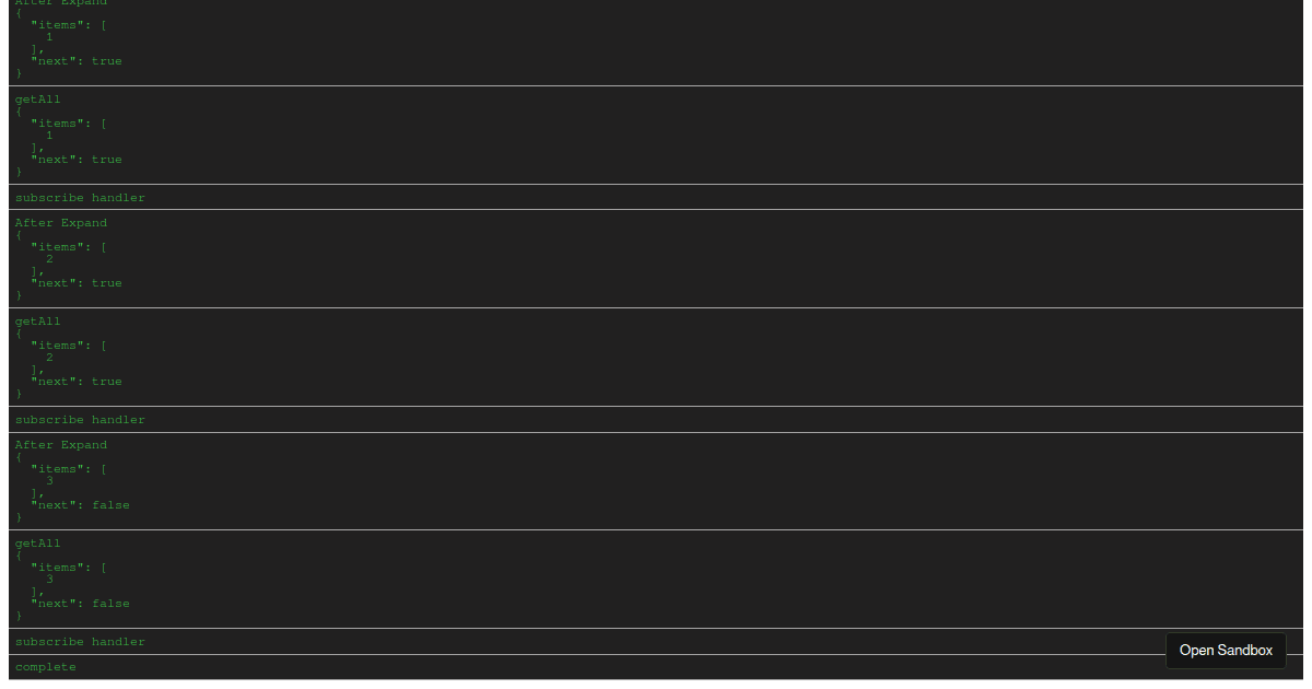 rxjsexpandreduce Codesandbox