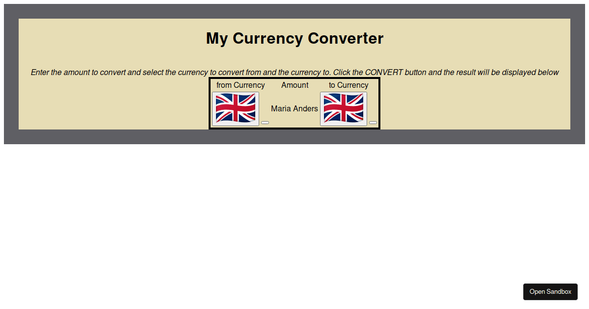 currency_converter Codesandbox