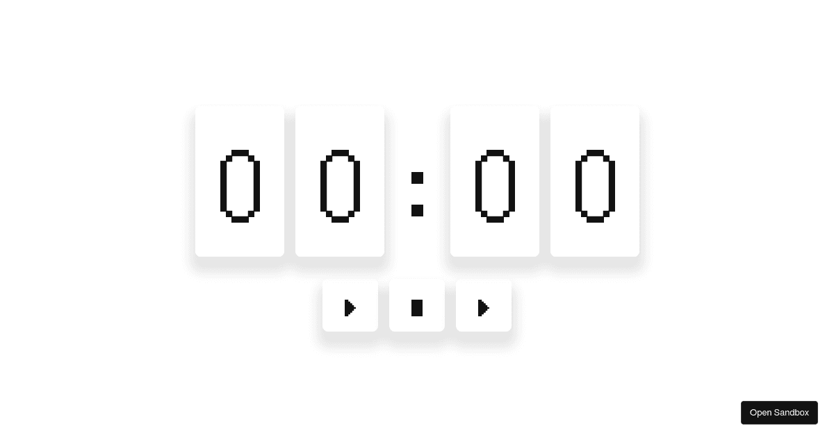Fancy Timer Animation Codesandbox