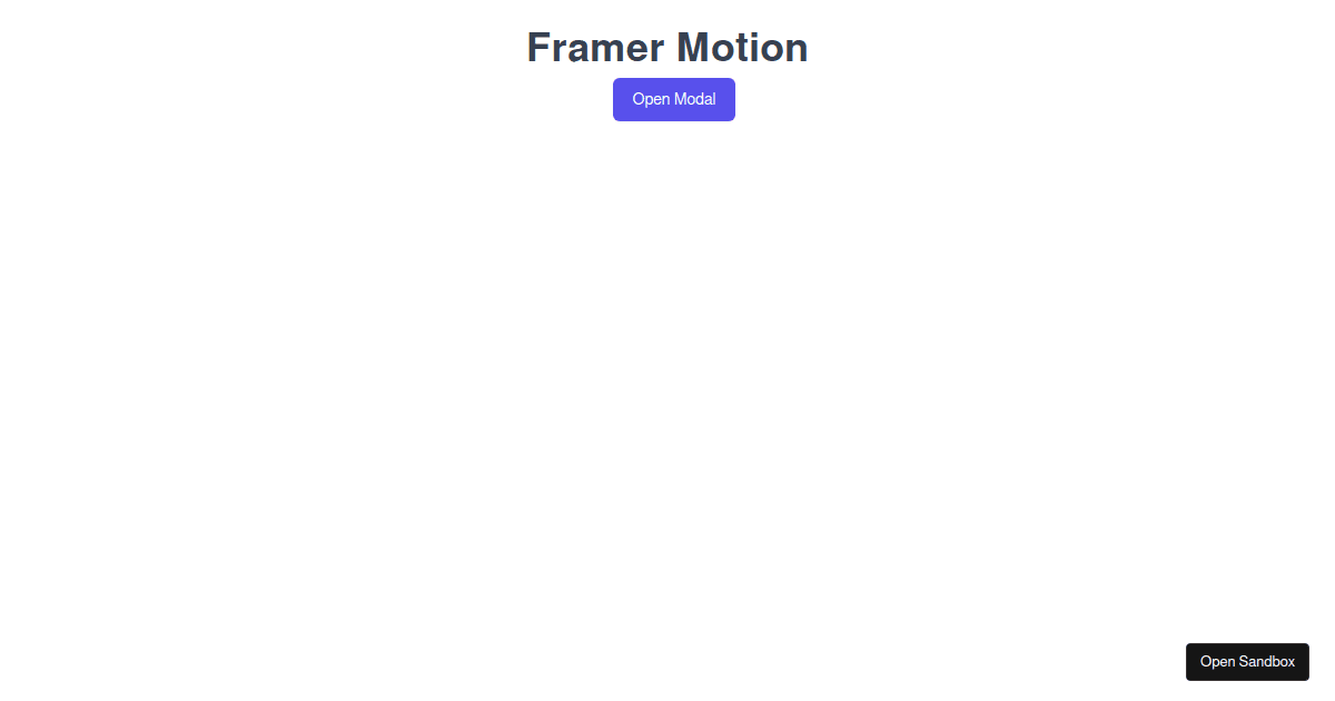 framer-motion-modal-animation - Codesandbox