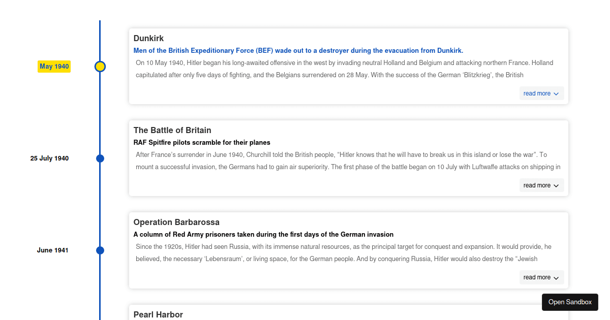 reactchronotreetextslide Codesandbox