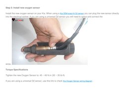 Kia Oxygen Sensor Replacement Guide | PDF | Transportation Engineering