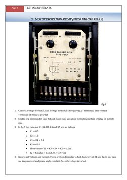 Relay Testing Procedures Guide | PDF | Electric Generator | Relay