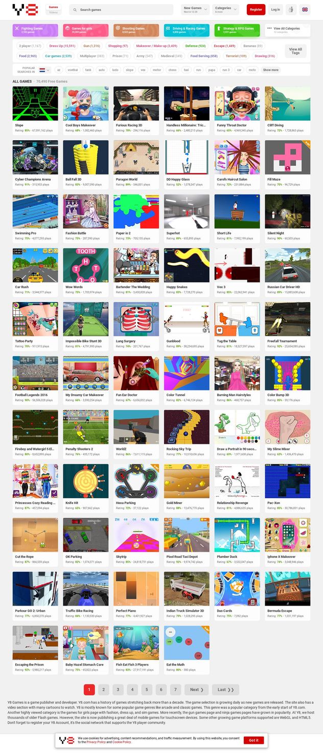 Y8 Online Games 2 Player game online