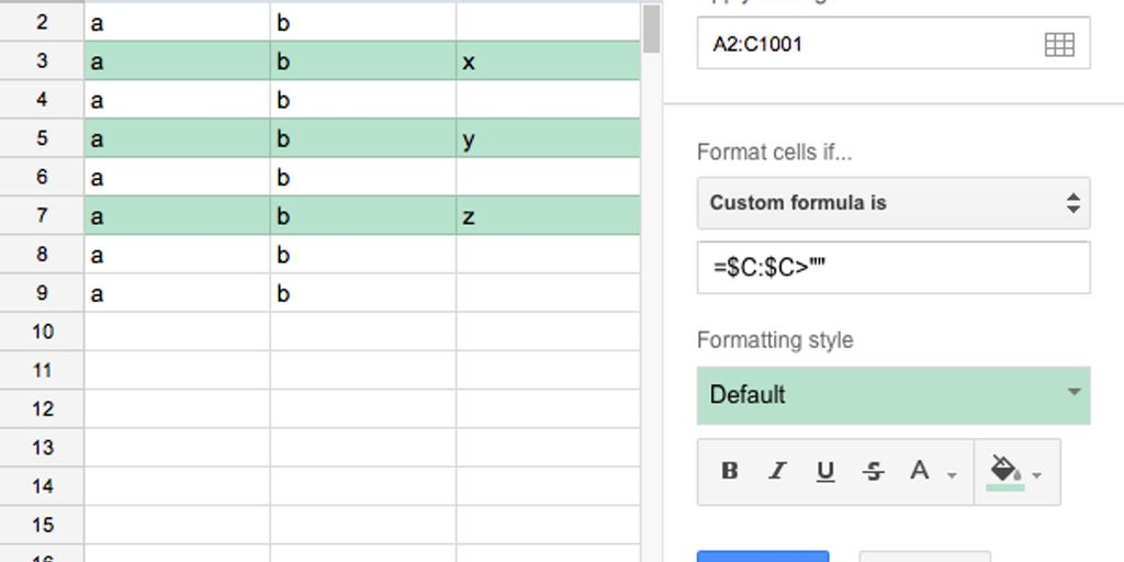 Highlighting Rows in Google Sheets Brian Louis Ramirez Sustainable