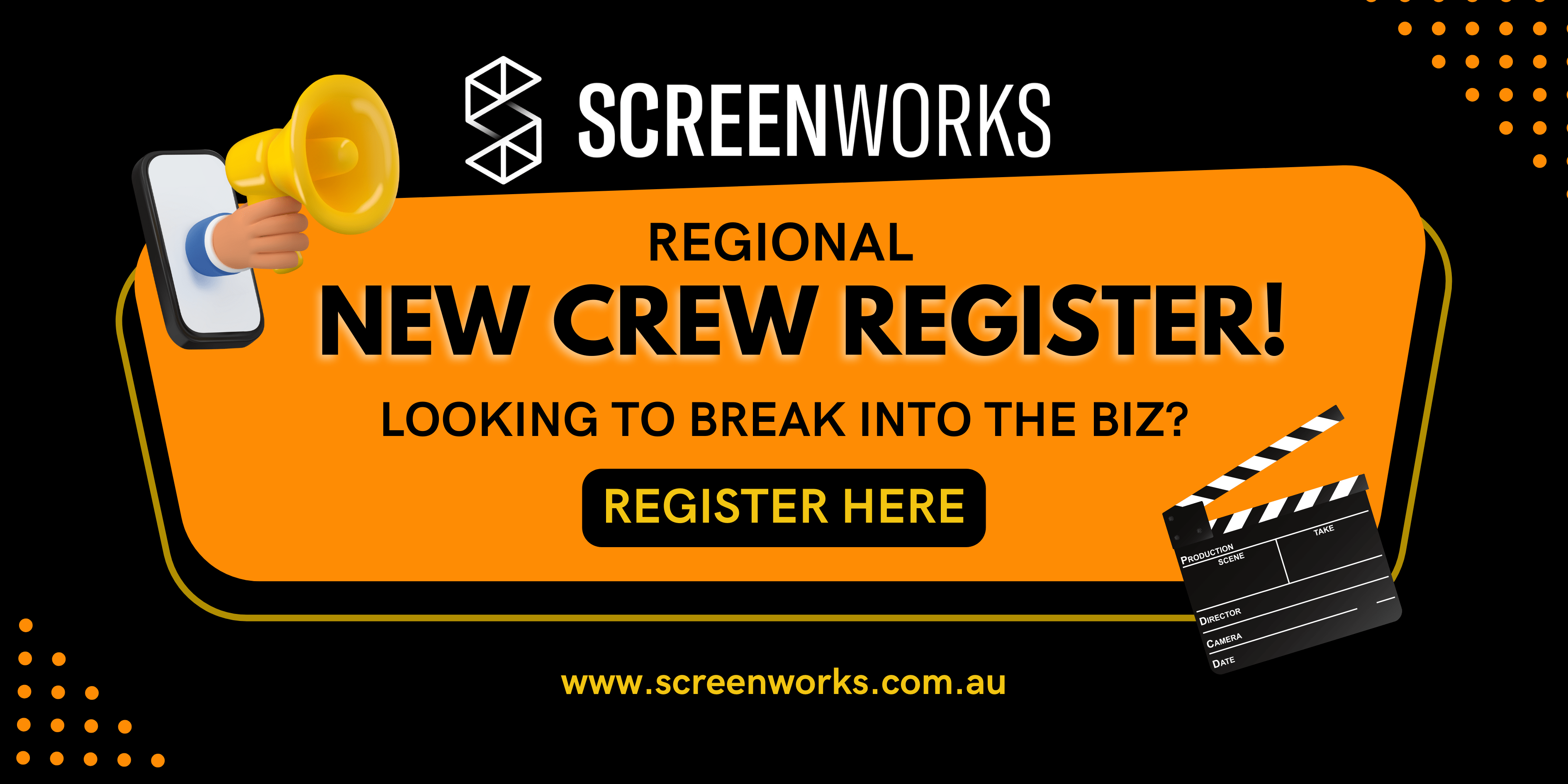 New Crew Registration Screenworks