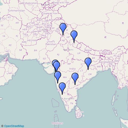 Major Dams of India with River + location YouTube