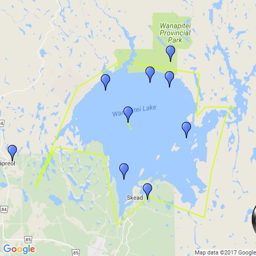 lake wahnapitae Scribble Maps