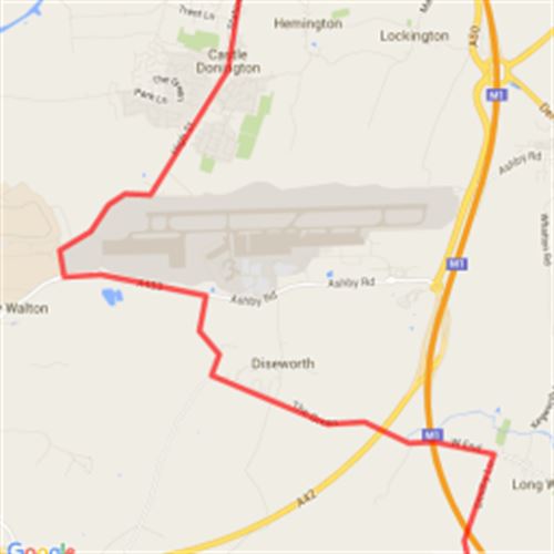 Thurcaston to Castle Donington Scribble Maps