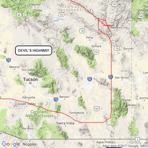 devil's highway Scribble Maps