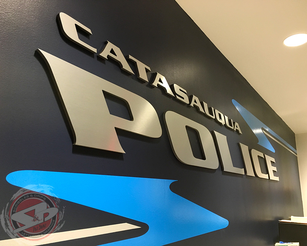 CATASAUQUA POLICE STATION SCRIBBLES & DRIPS
