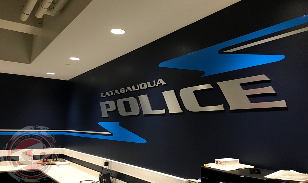 CATASAUQUA POLICE STATION SCRIBBLES & DRIPS