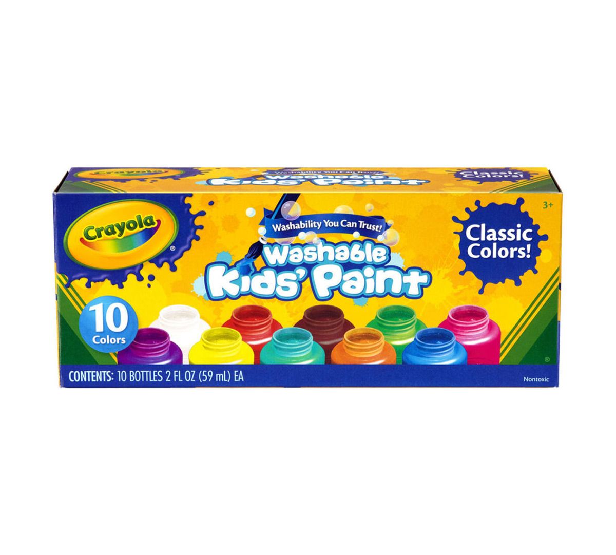 CRAYOLA WASHABLE KIDS PAINTS 10CT Scribbles Crafts Brooklyn's
