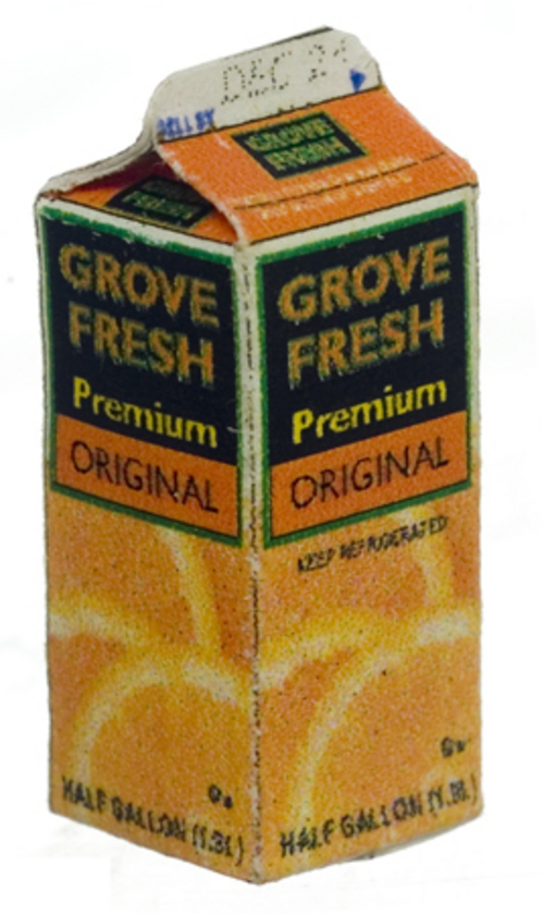 Half Gallon Orange Juice Carton 7/8″ Scribbles Crafts Brooklyn's