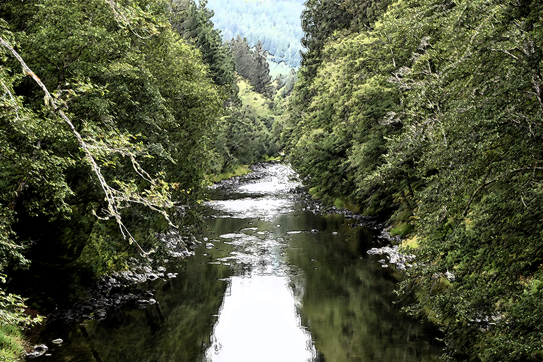 1930 Magic on the Sol Duc River Scenes from Home Alaska Notecards