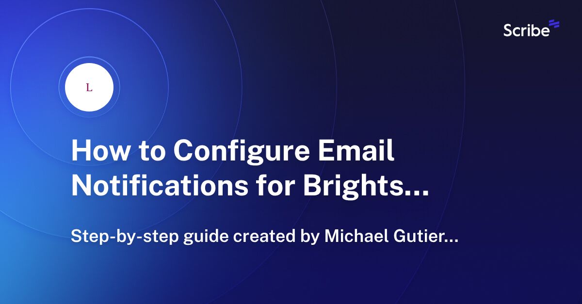 How to Configure Email Notifications for Brightspace Announcements Scribe