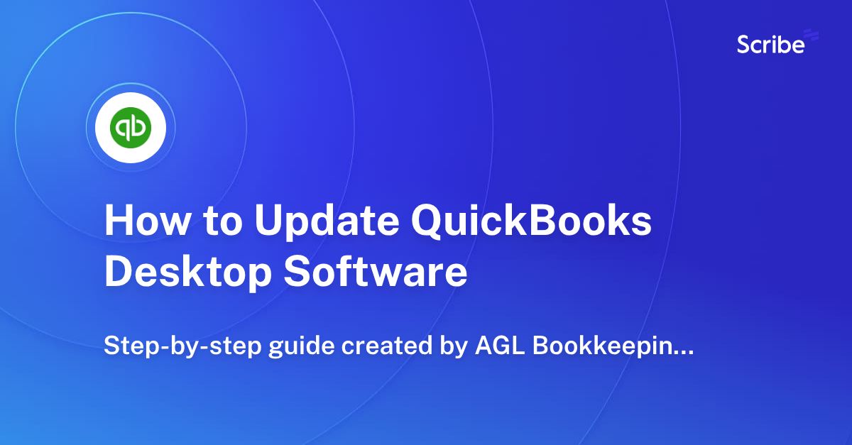 How to Update QuickBooks Desktop Software Scribe