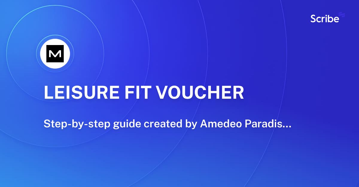 LEISURE FIT VOUCHER Scribe