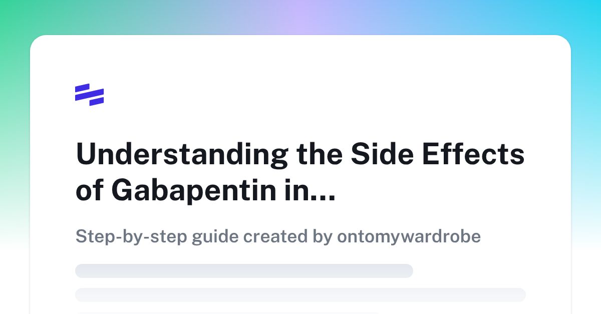 Understanding the Side Effects of Gabapentin in Dogs Scribe