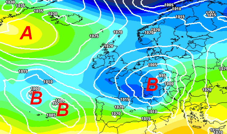 Meteo a 15 giorni persistenza di condizioni INSTABILI o PERTURBATE