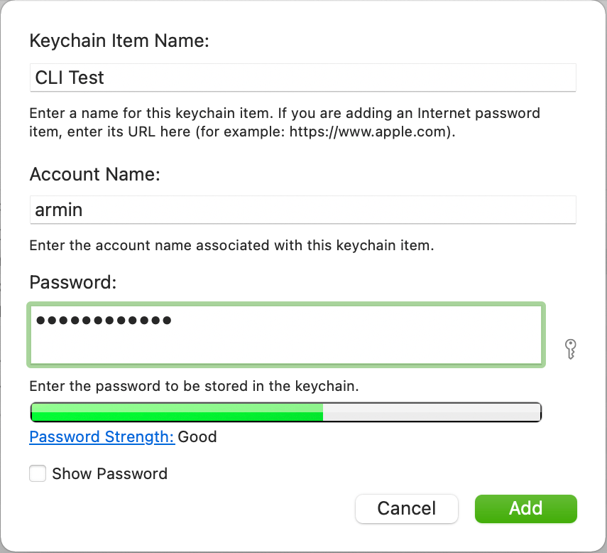 Get Password from Keychain in Shell Scripts Scripting OS X