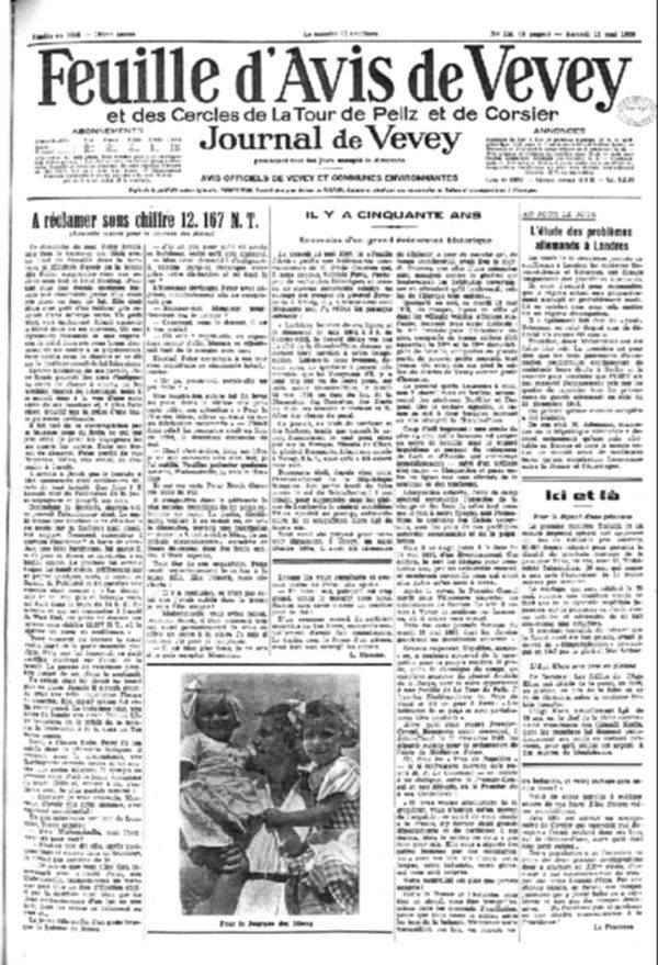 Feuille d'avis de Vevey et des cercles de La TourdePeilz et de